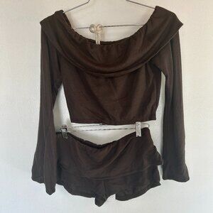 Dippin’ Daisy’s Jessie Sweater & Fold-Over Mini Shorts set